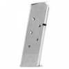 .45 ACP - 7 round capacity - Steel body - Stainless Steel finish - Fits: - Colt 1911 Government or Commander models and similar clones